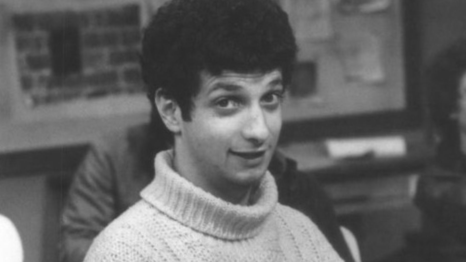 Publicity photo of American actor Ron Palillo promoting his role on the ABC television series Welcome Back, Kotter.