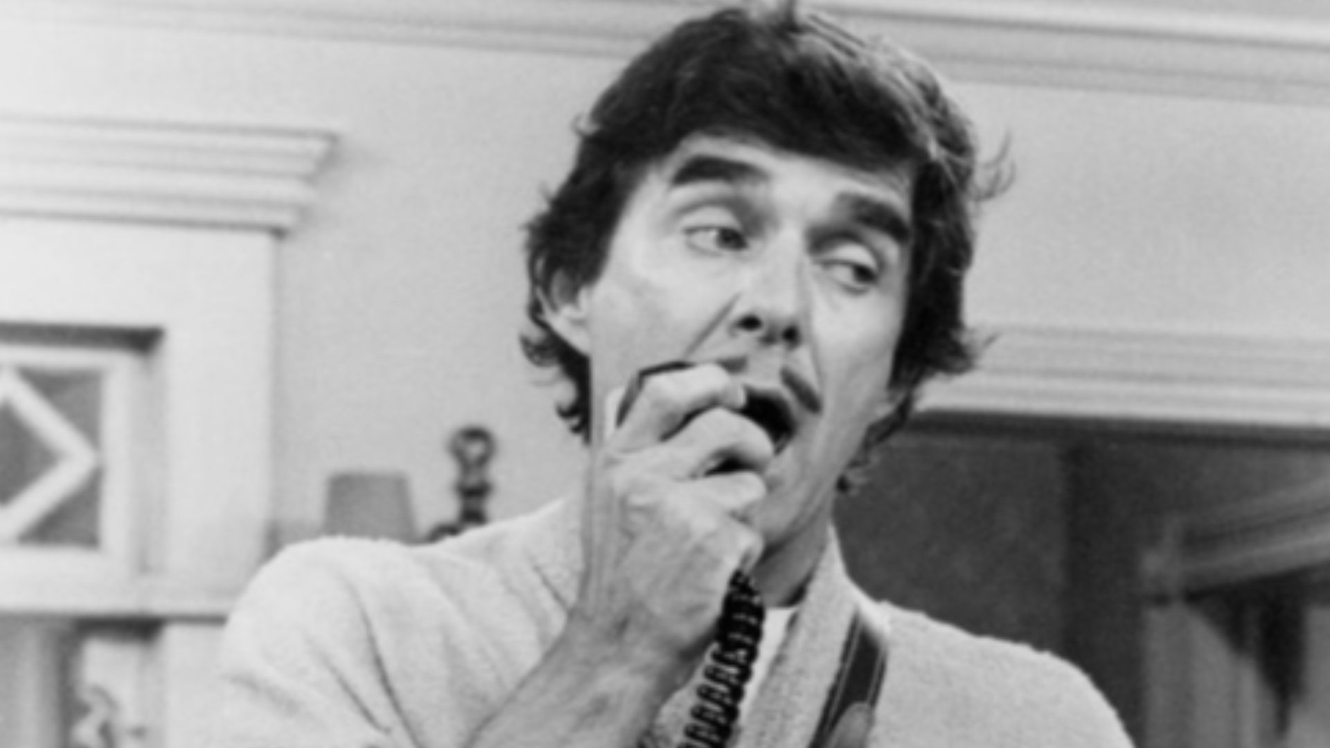 Publicity photo of Pat Harrington, Jr. as Dwayne Schneider from the television show One Day at a Time.