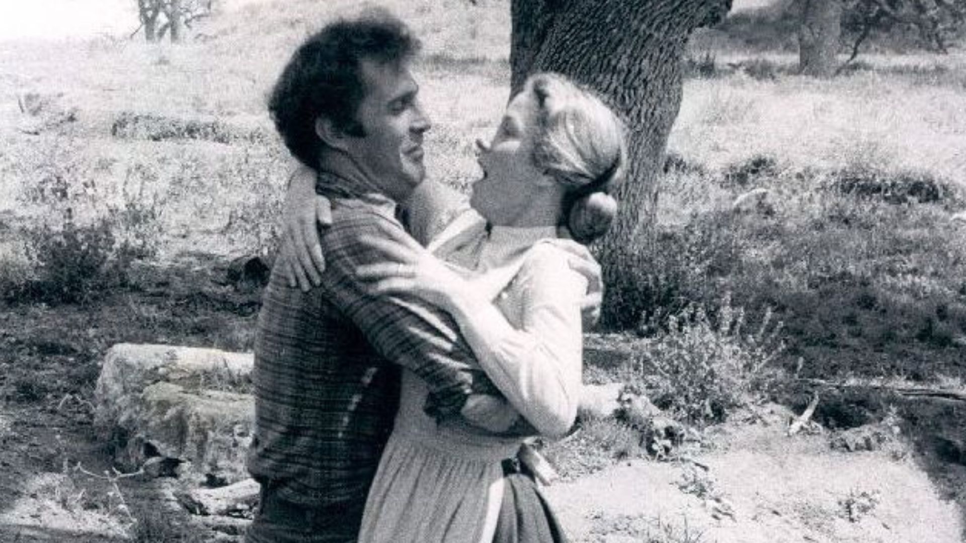 Gil Gerard and Karen Grassle in Little House on the Prairie (1977)