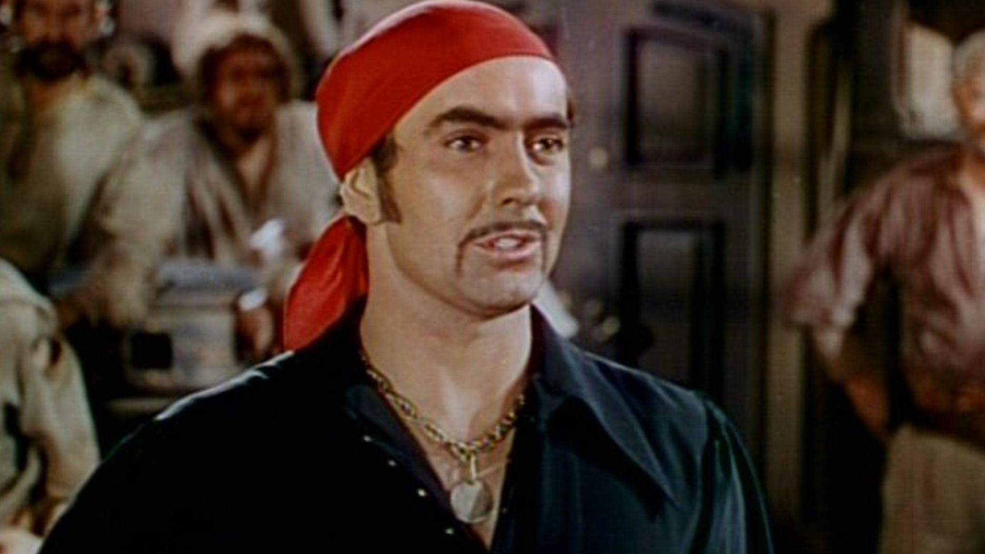 Tyrone Power in a screenshot from the trailer for the film The Black Swan.