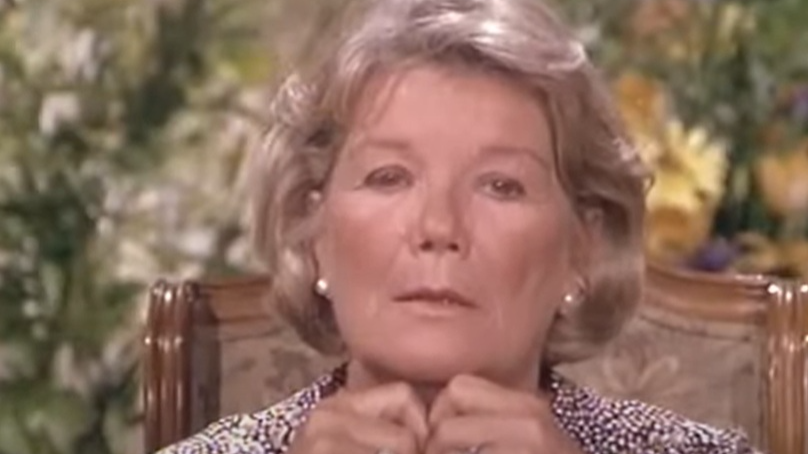 A visually captivating still taken from a pivotal moment in the television series Dallas (1978-1991)