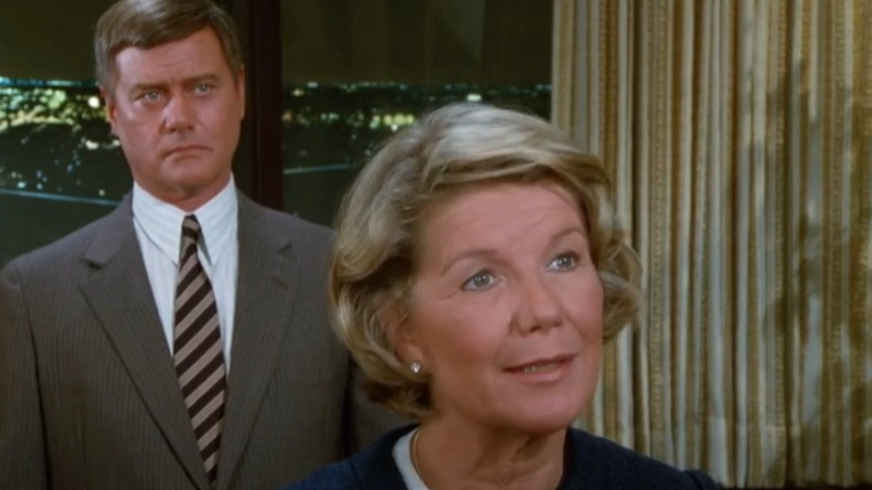 A visually captivating still taken from a pivotal moment in the television series Dallas (1978-1991)