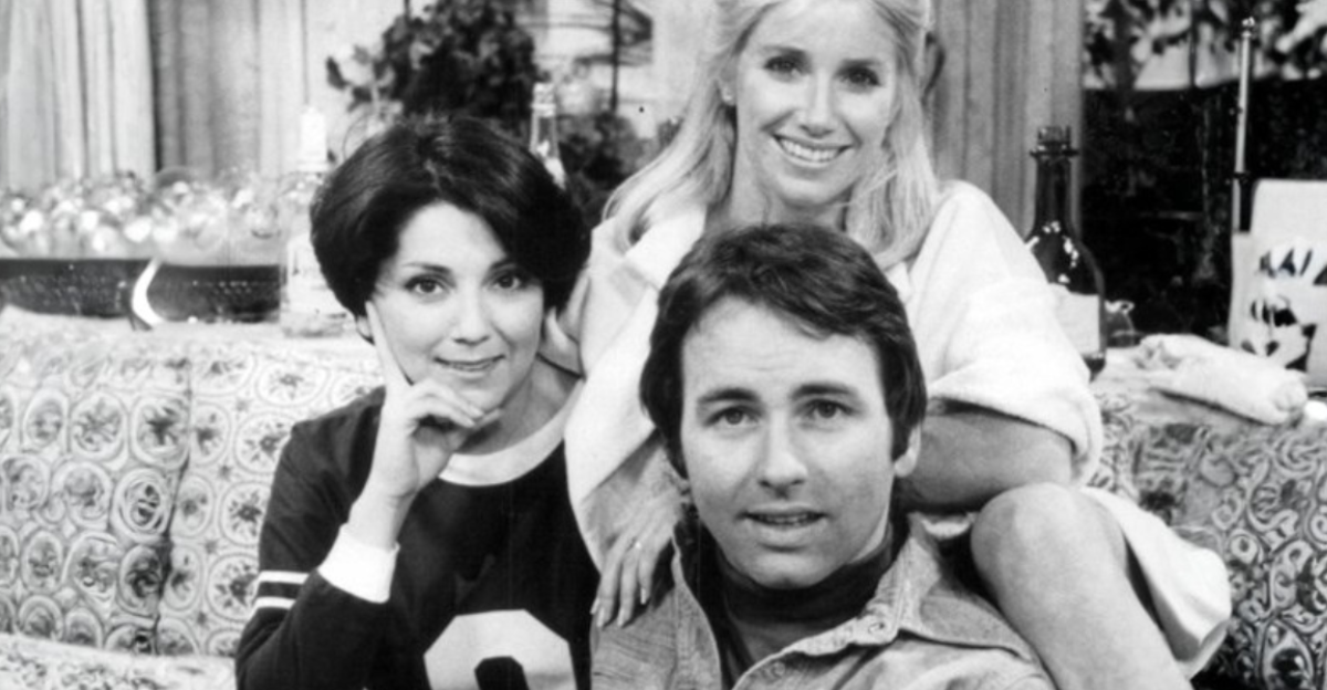 Publicity photo from Three's Company series premiere.