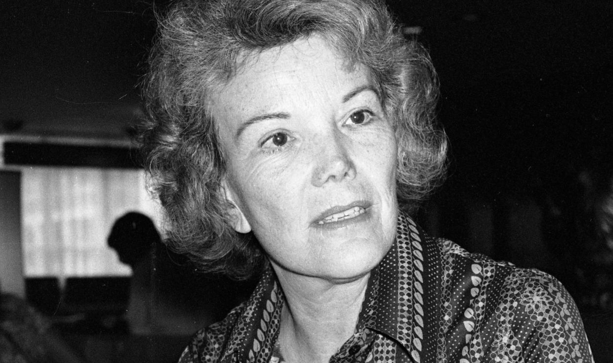 American actress Nanette Fabray at the Mandarin hotel. She overcame her deafness and rose to stardom in Broadway. 06OCT78