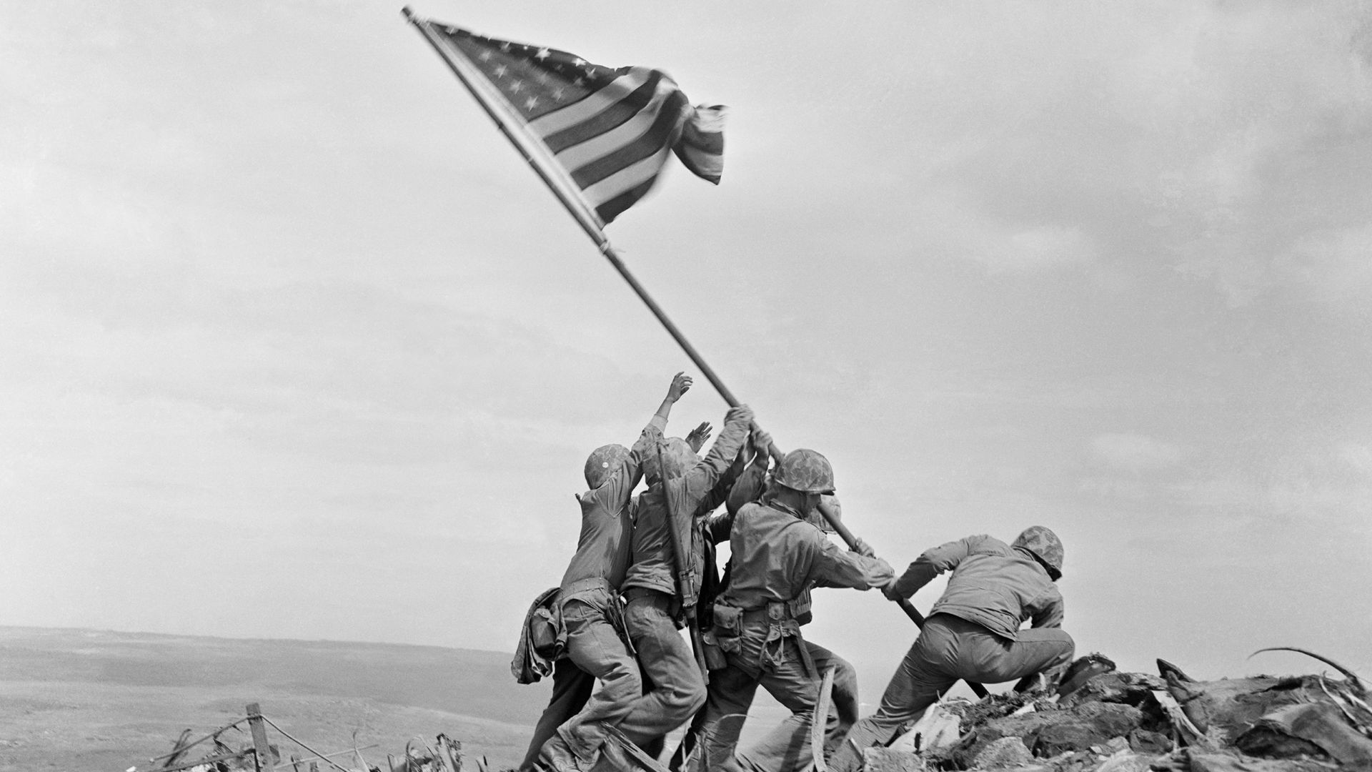 Raising the Flag on Iwo Jima, by Joe Rosenthal.