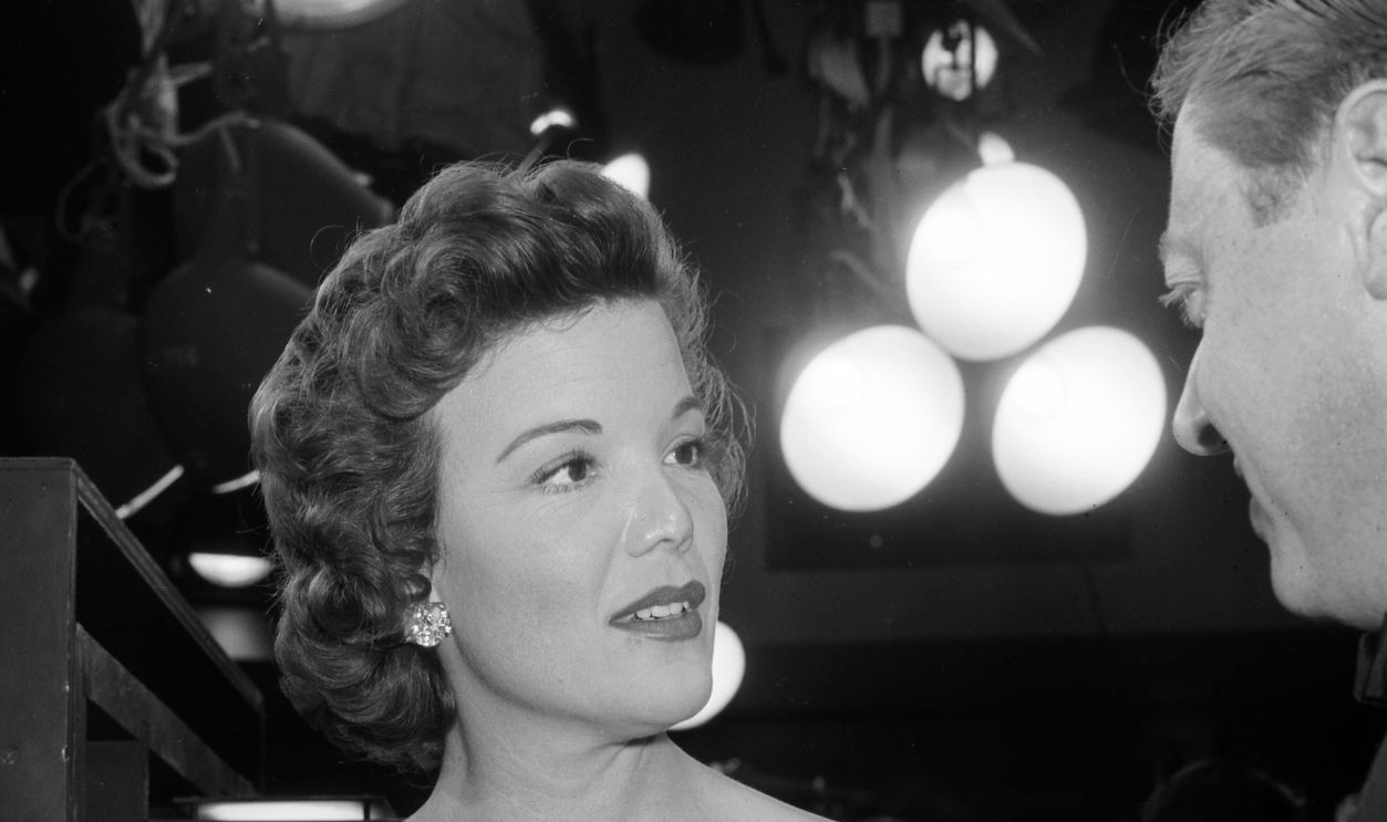 LOS ANGELES - FEBRUARY 16,1957: Actress Nanette Fabray during the Emmy Awards in Los Angeles, California. 