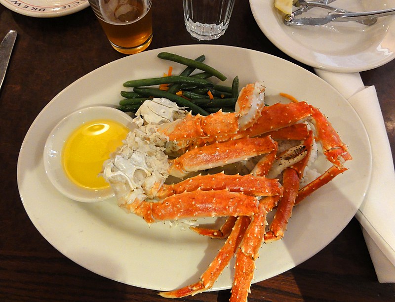 King crab dish
