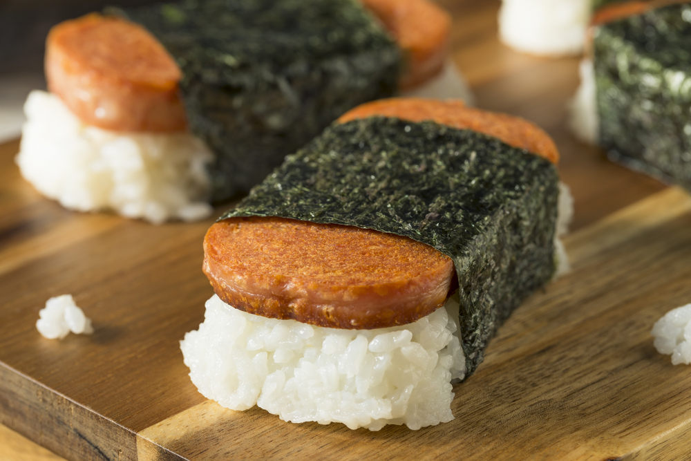 spam, rice and nori, Musubi