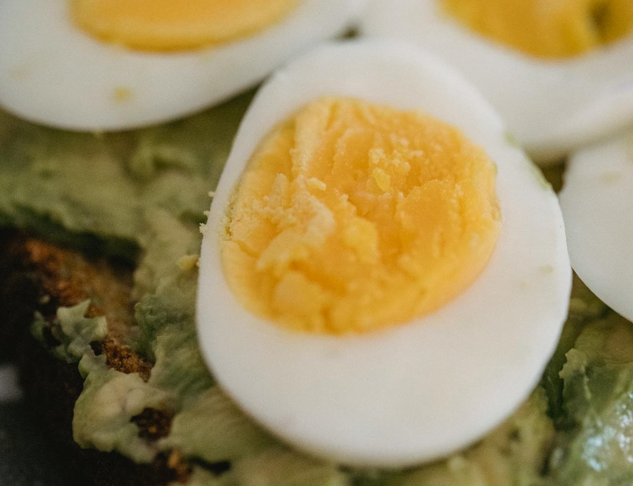 Avocado and Boiled Egg on Toasted Bread