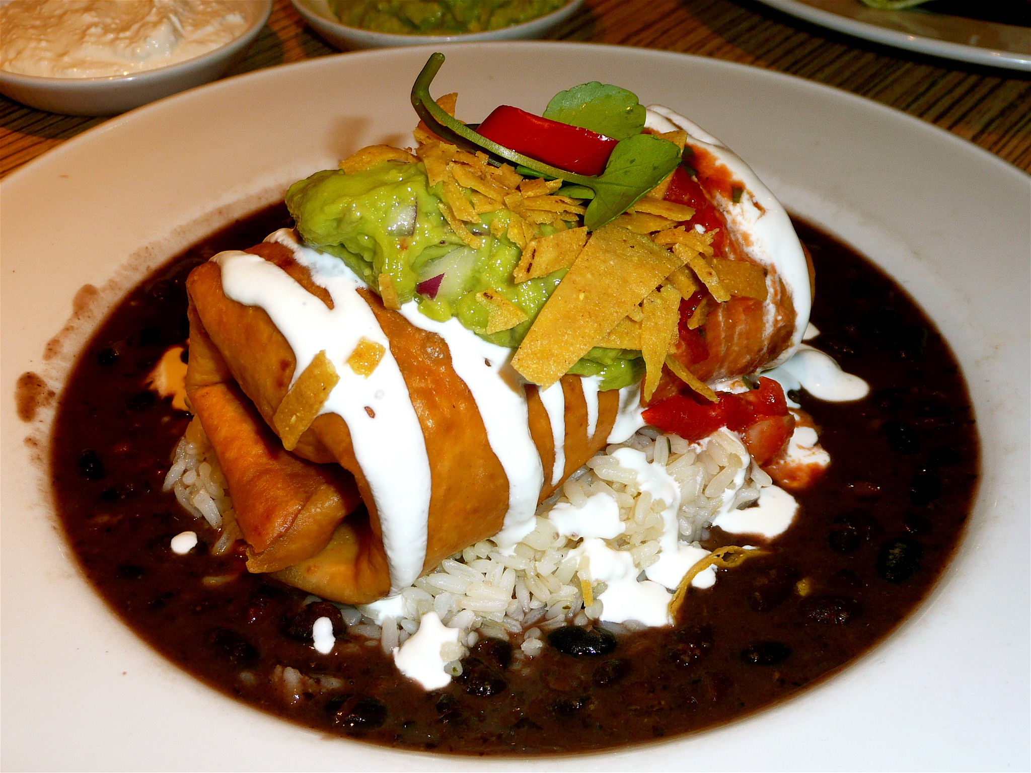 Cheese chimichanga - street food