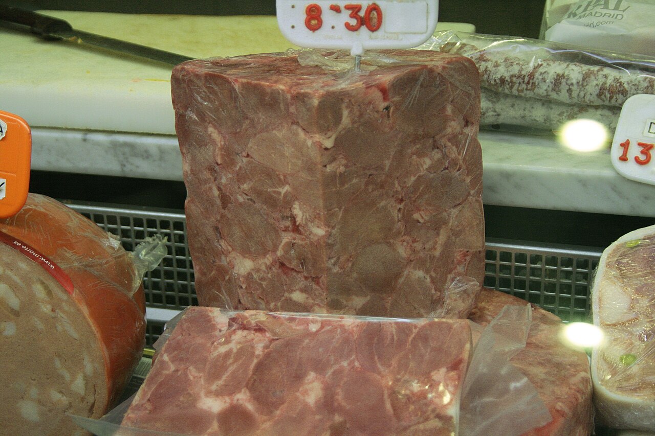 Headcheese at fridge.