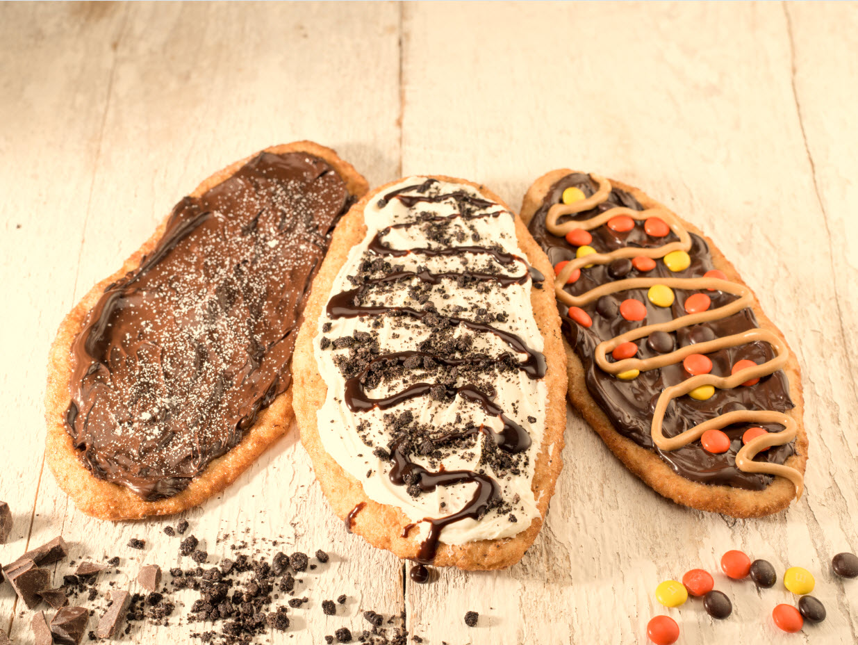 Three BeaverTails pastry flavours.