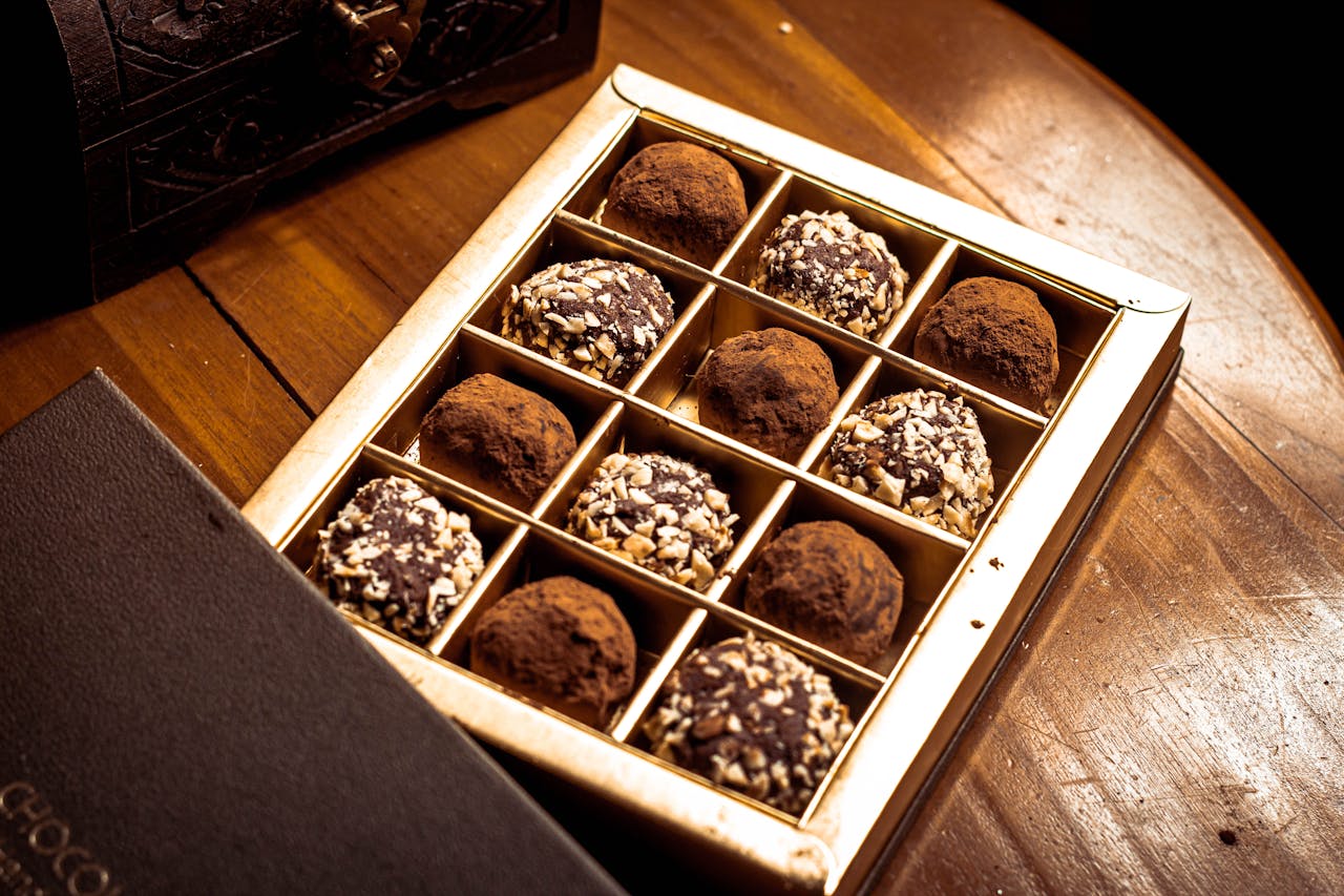 Photo of a Box with Chocolates
