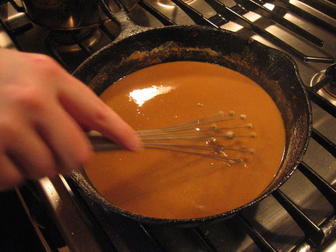 This is the medium roux, or maybe a tad past.