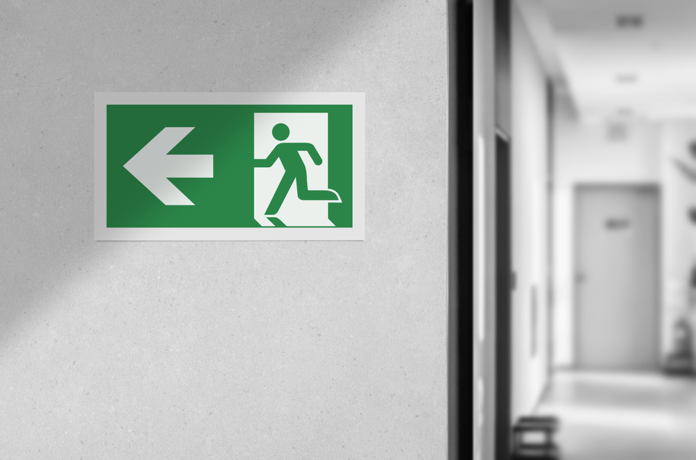 image of exit sign