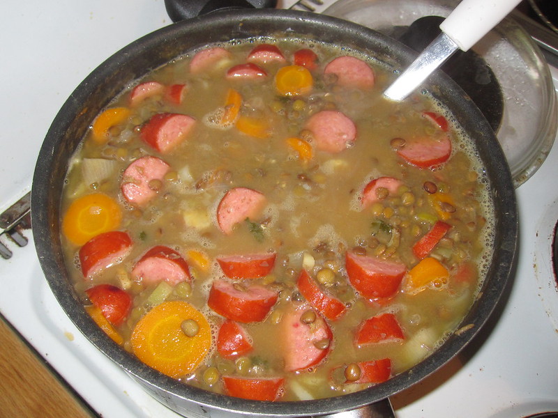 Close-up Photo of a Pot with stew placed on oven