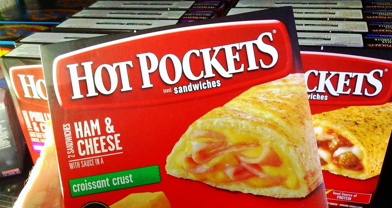 Close-up Photo of Hot Pockets Ham and Cheese Sandwiches