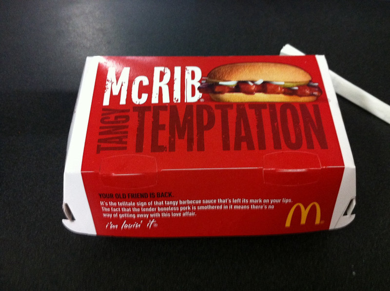 McRib box