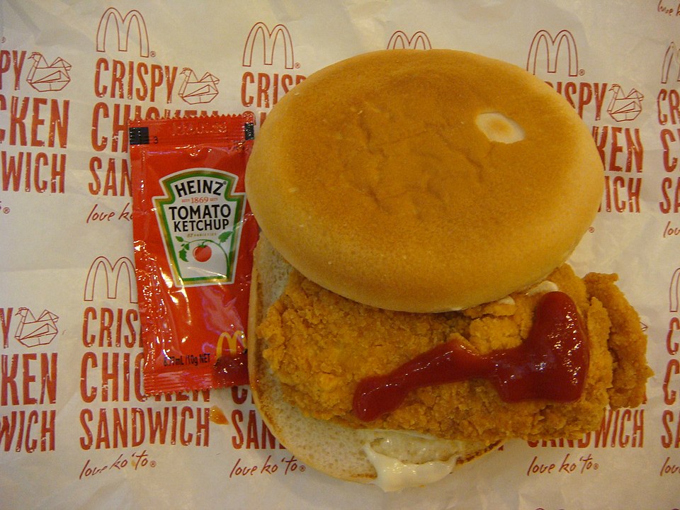 Crispy McChicken chicken sandwich