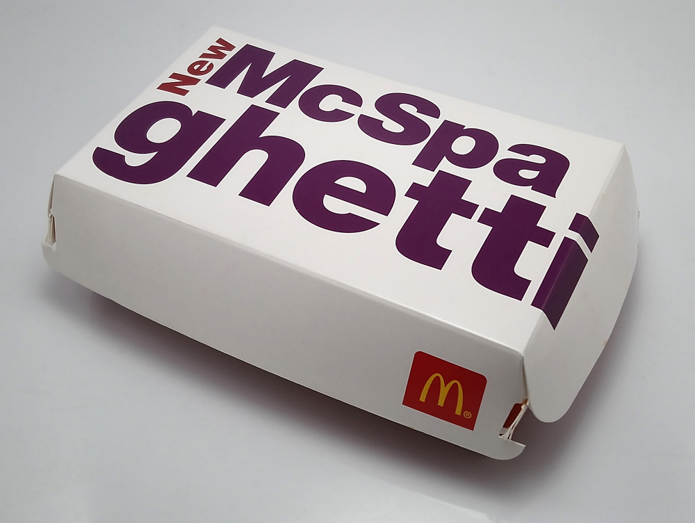 McDonald's McSpaghetti meal