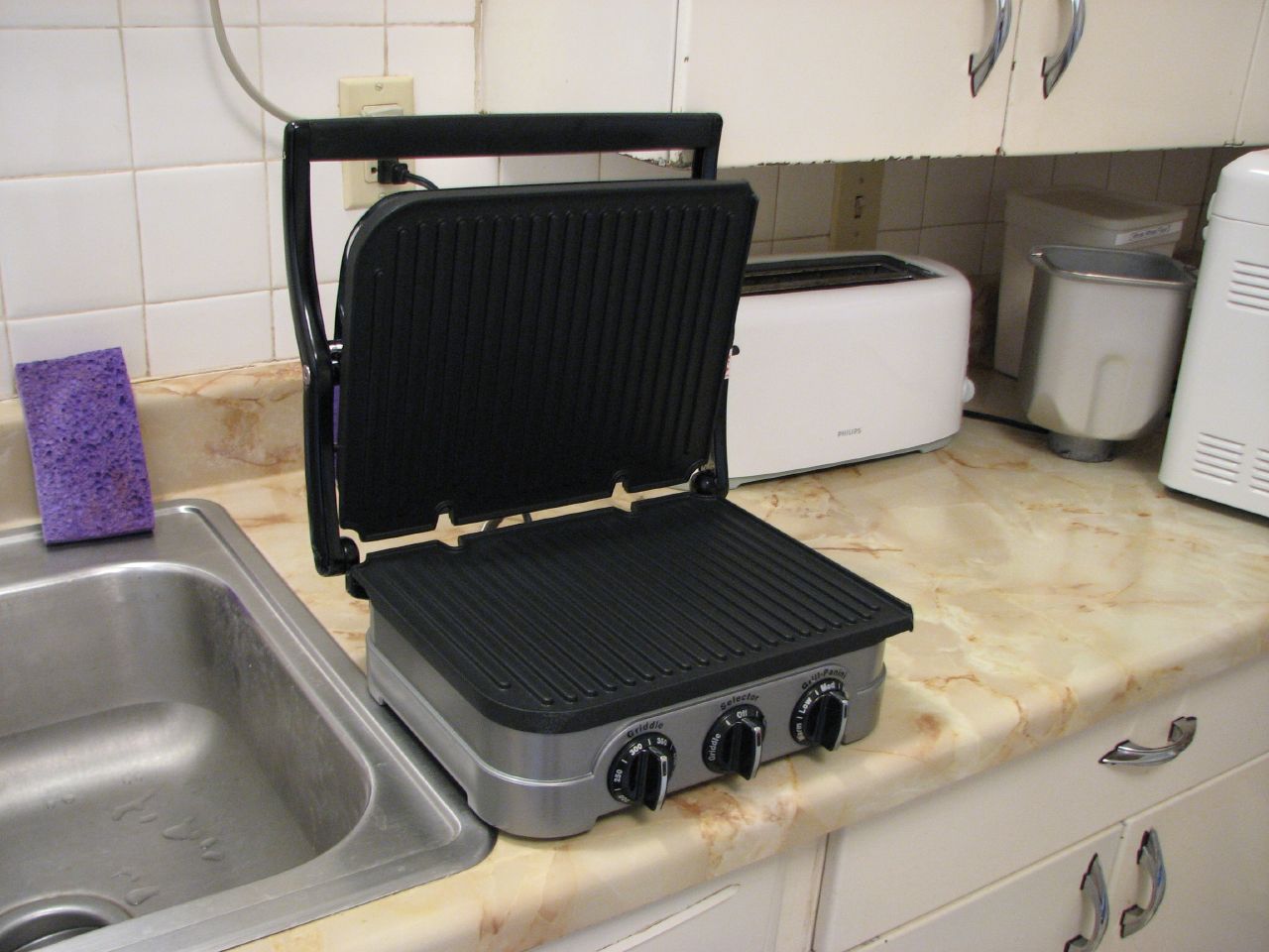 Sandwich press for panini.