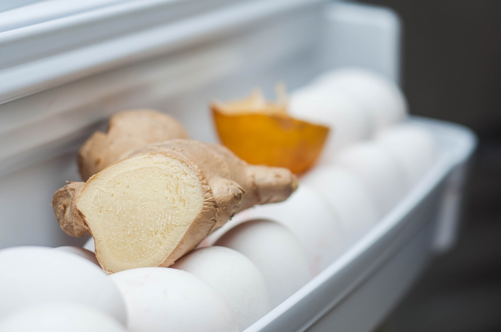 Ginger in the fridge