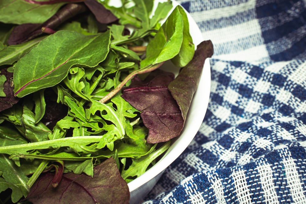 bowl and kitchen towel