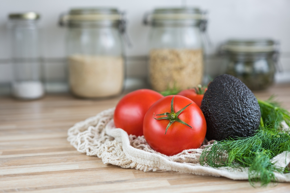 tomatoes on a table at kitchen