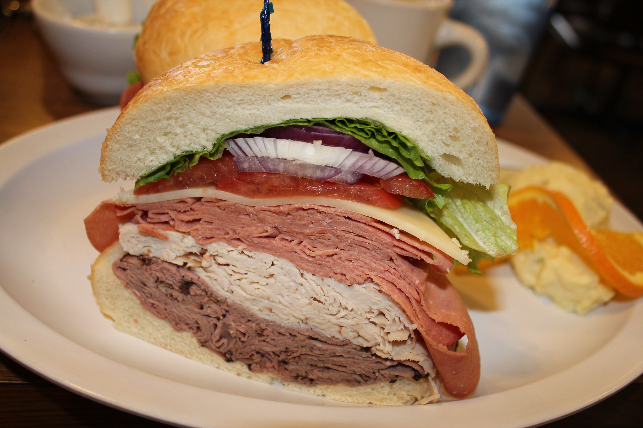 Sandwich from The Bagel deli