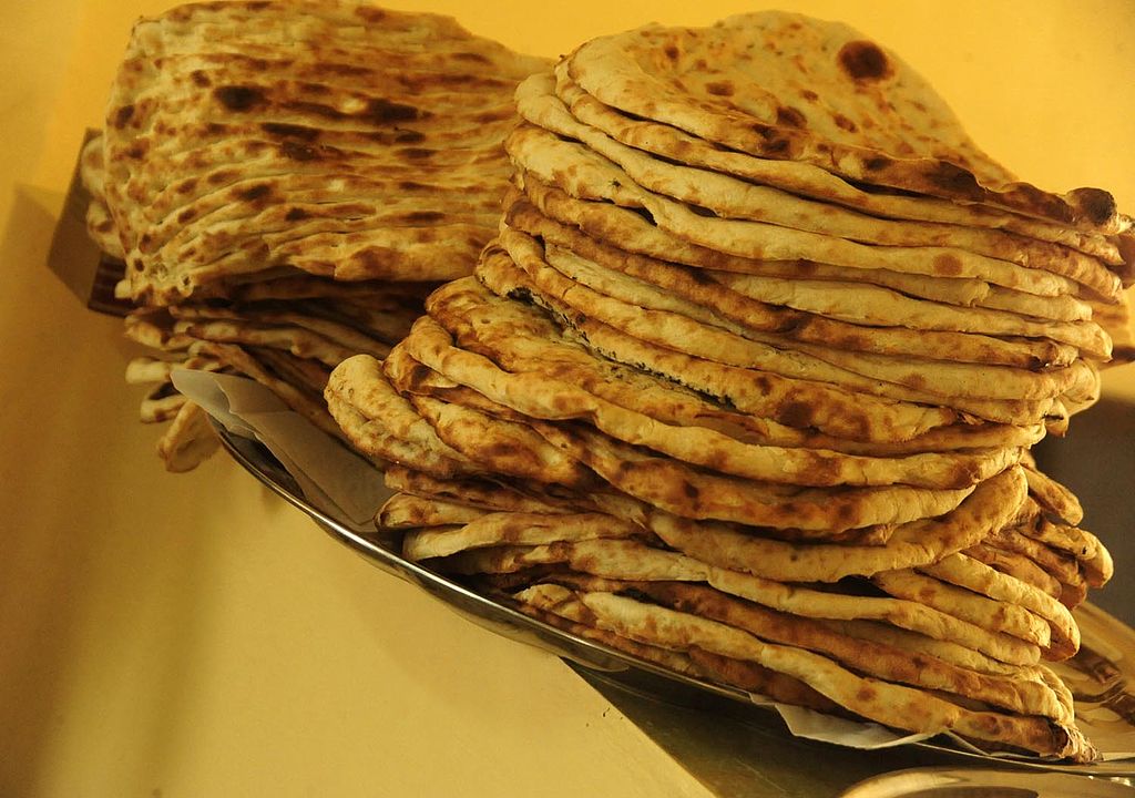 Close Up Photo of Naan, Afghanistan Bread