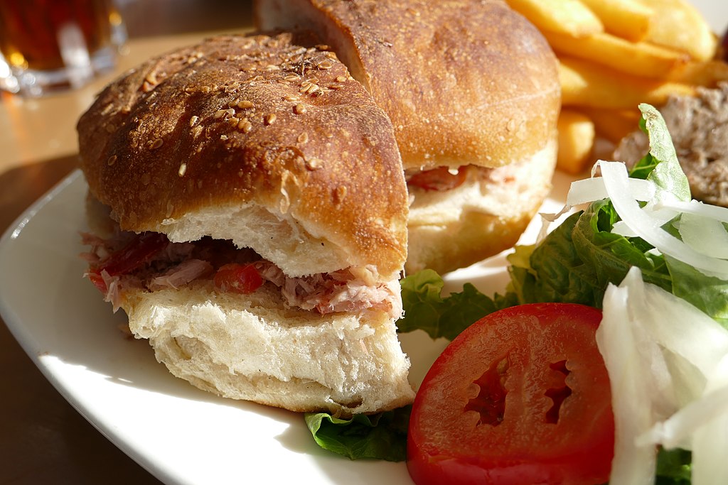 Close Up Photo of Ftira a ring-shaped, leavened, Maltese bread