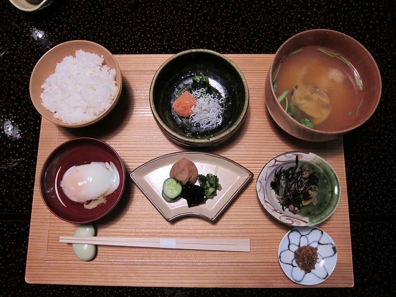 Overhead Photo of Japanese cuisine, washoku
