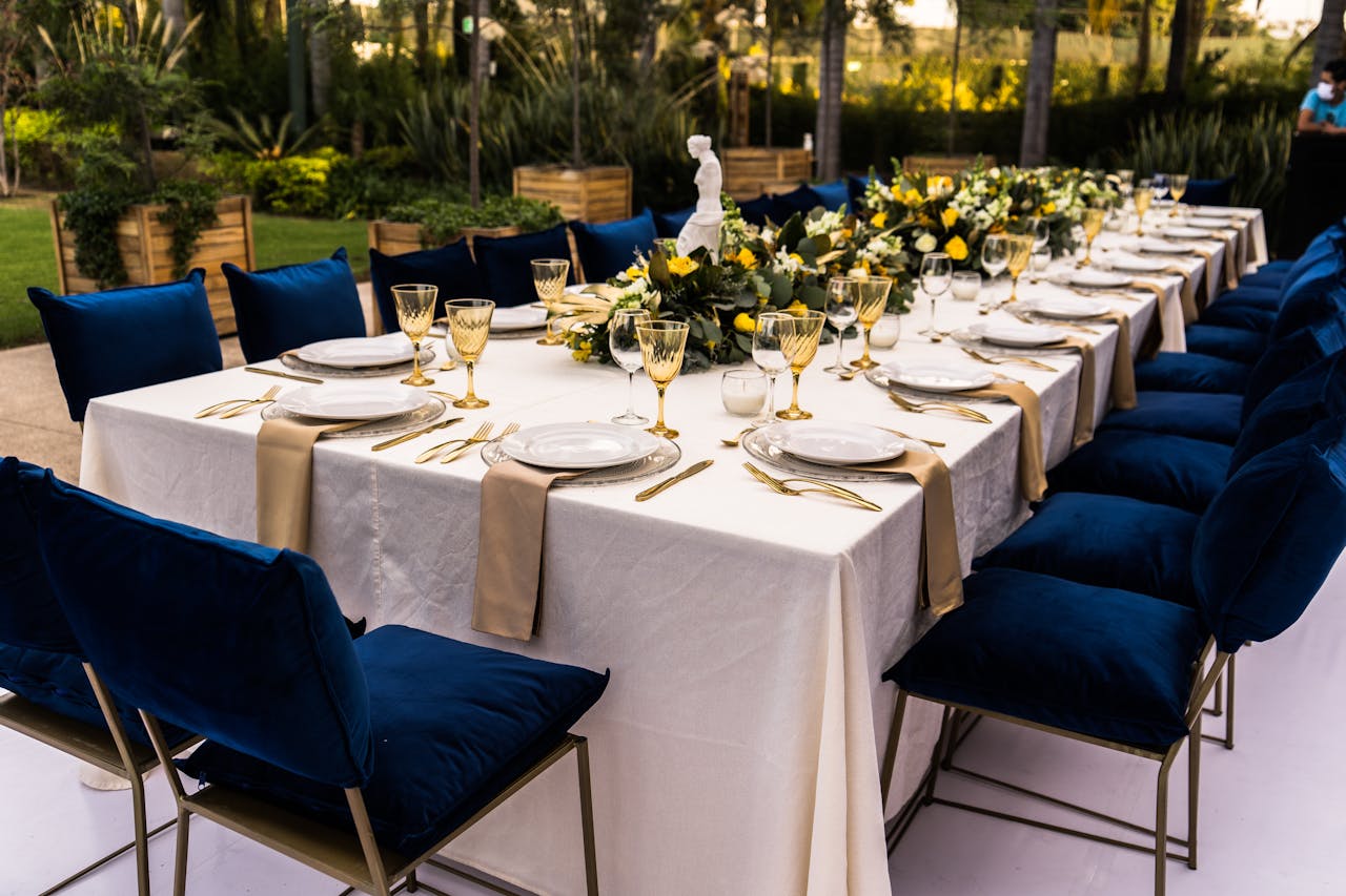Close Up Photo of Luxury Serving on Table on Terrace