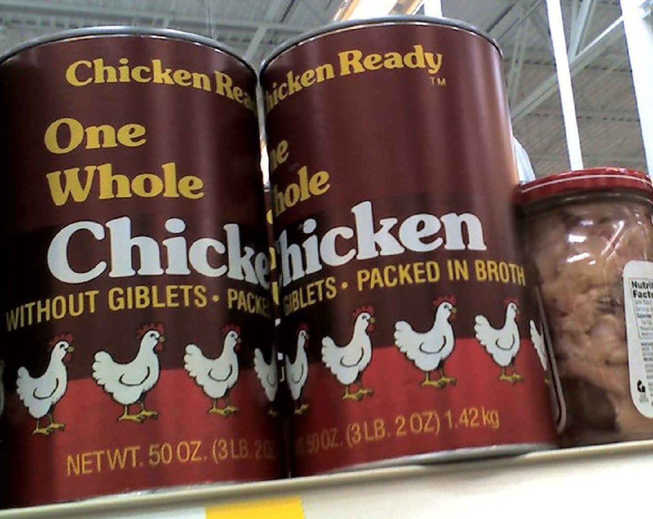 Canned chicken