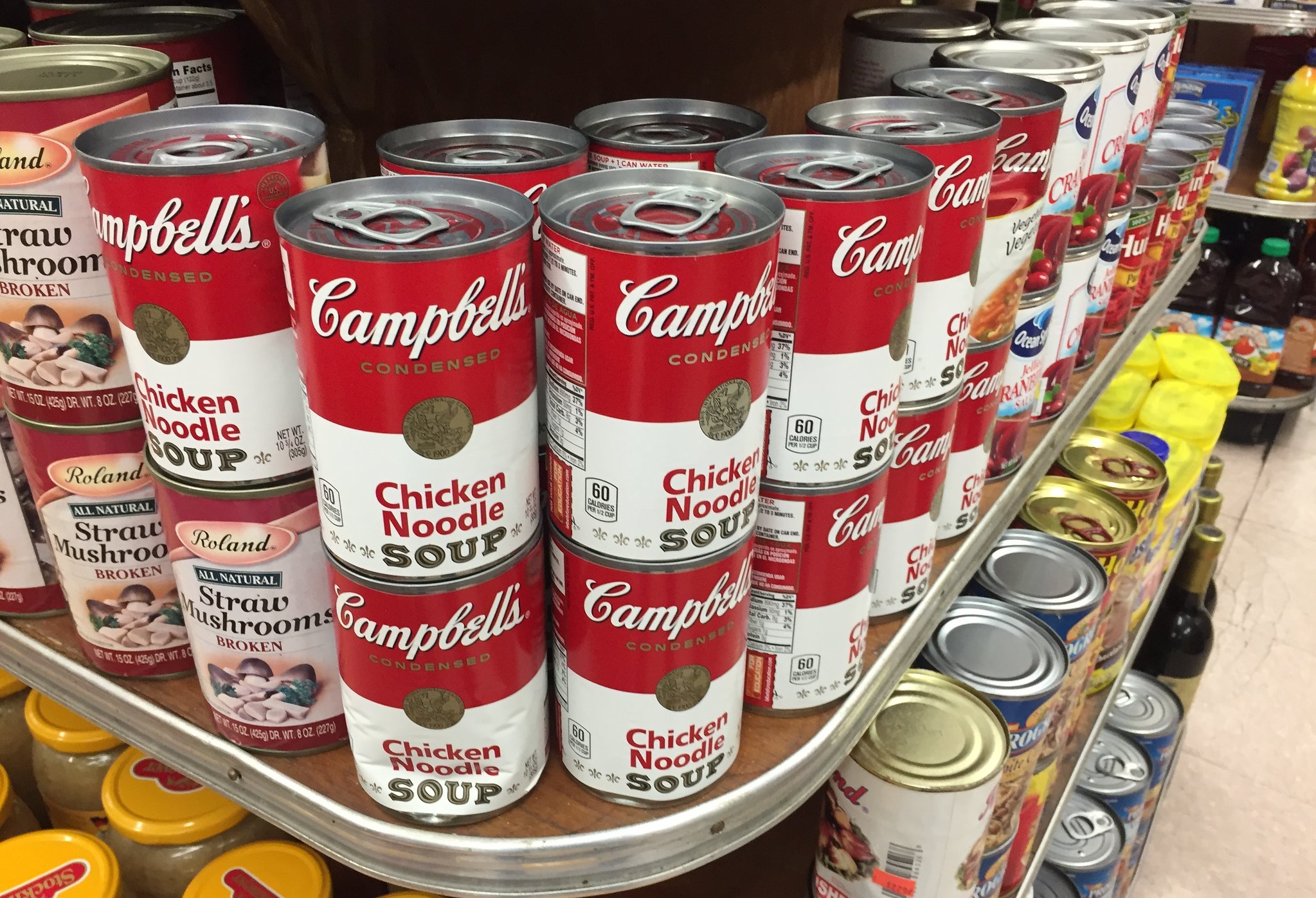 Campbell's Soup in grocery store