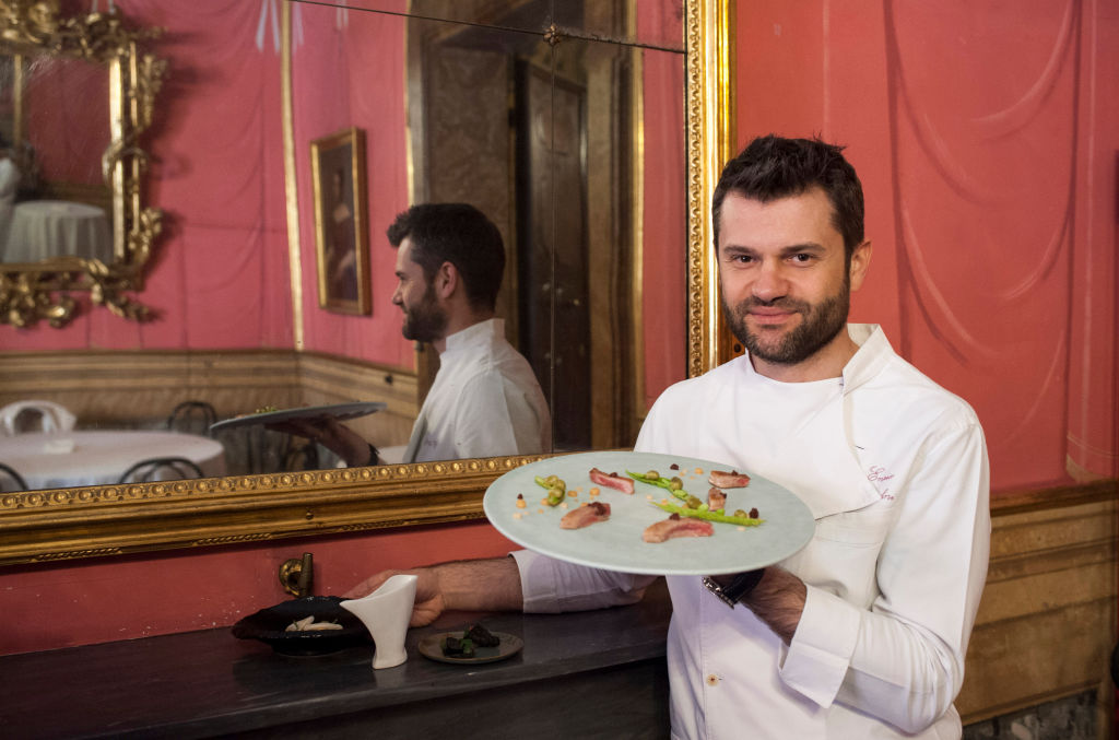 Chef Enrico Bartolini in uniform