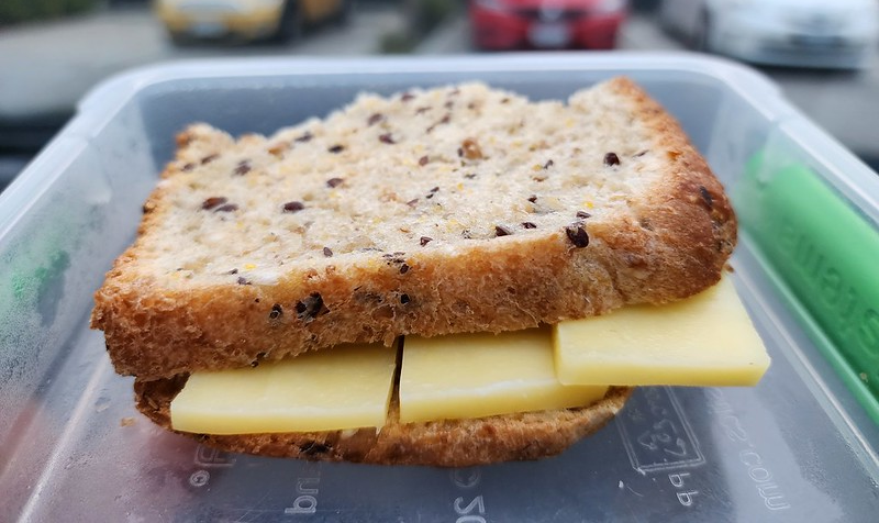 Cheddar cheese sandwich