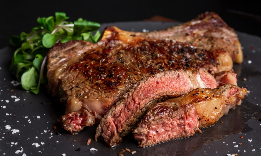 Sliced Medium Rare Steak