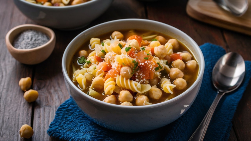 Chickpea and Pasta Soup