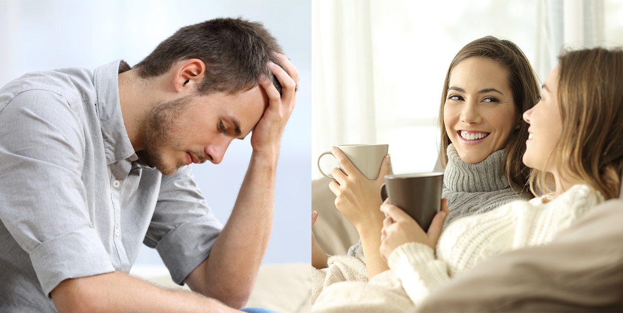 social life split image