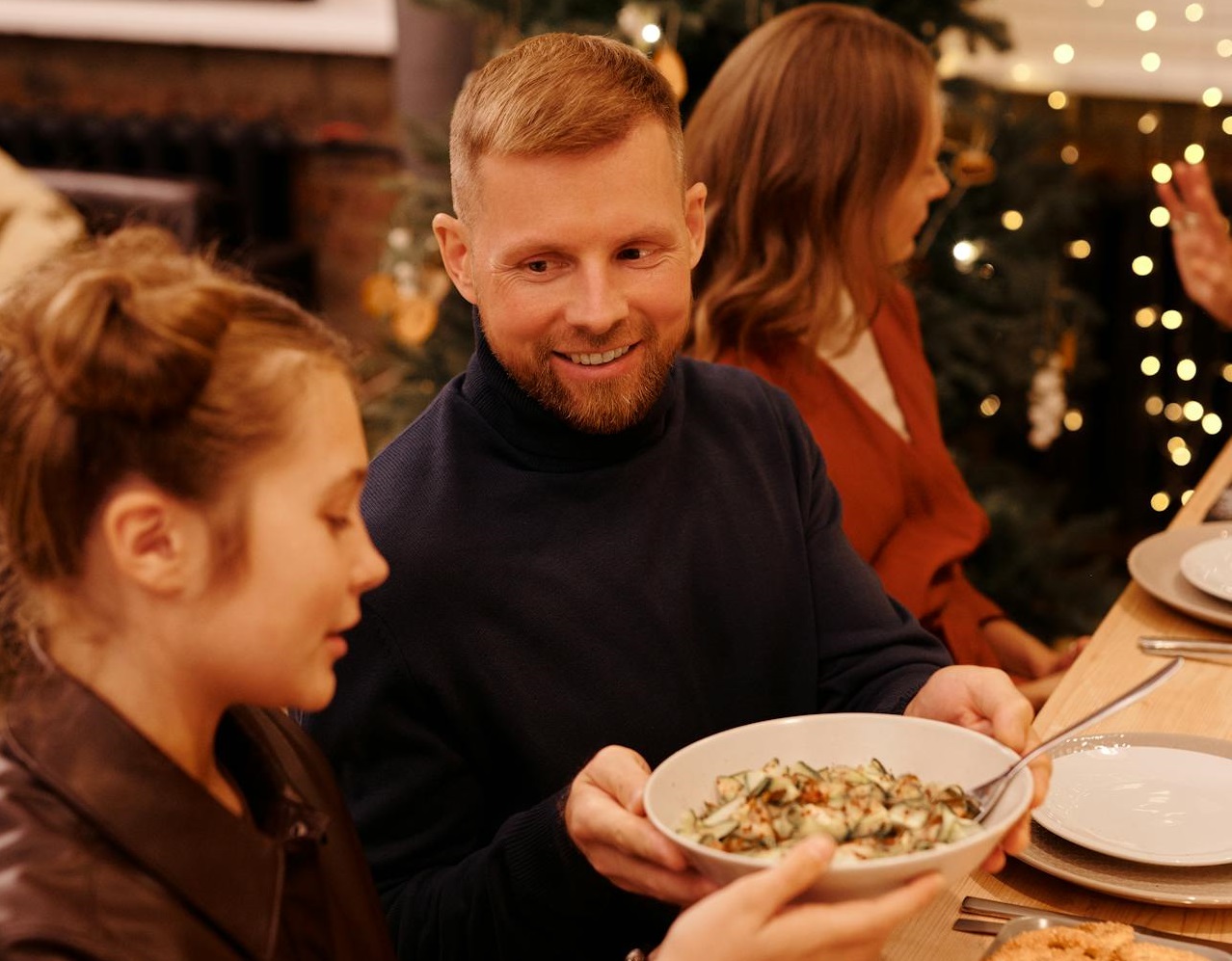 Family having a dinner
