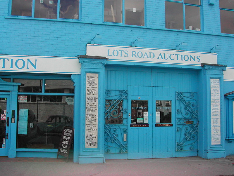 Close-up Photo of an auction house entrance