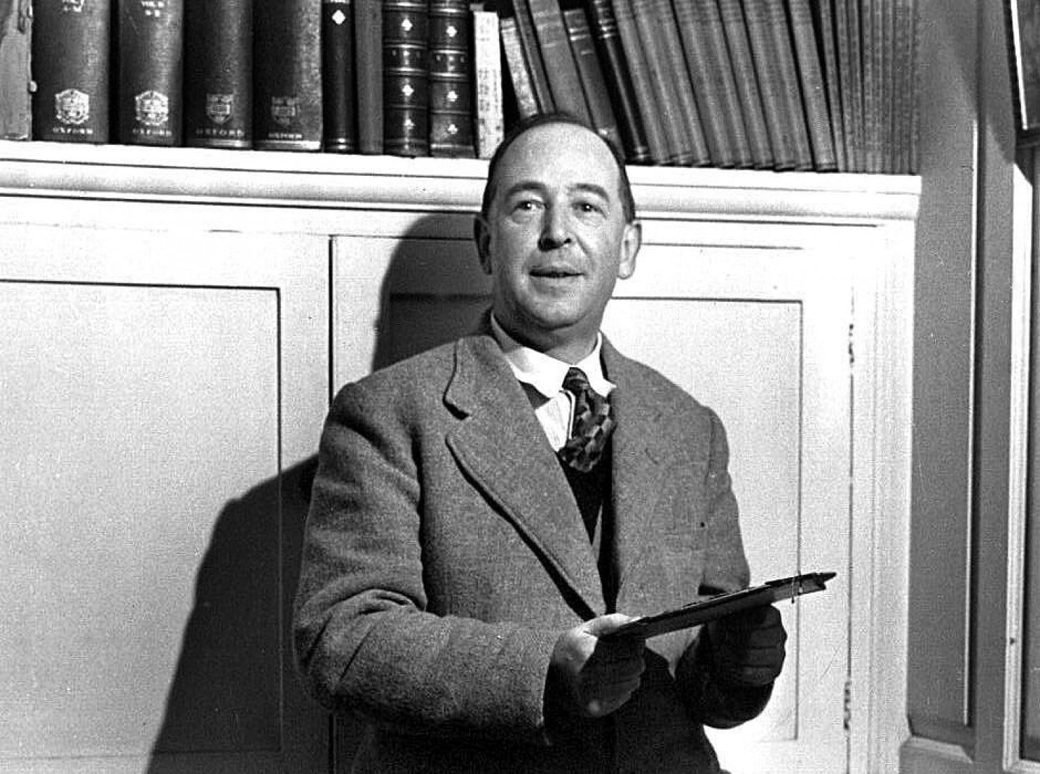 Image of C. S. Lewis looking at camera.