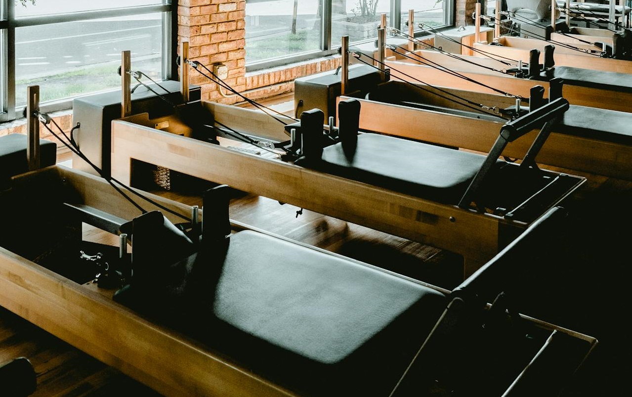 The Interior of a Pilates Studio