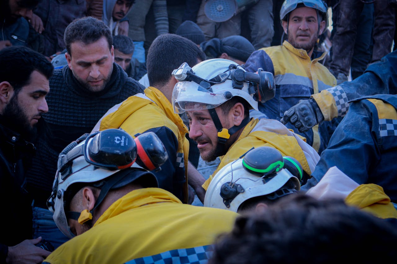 Firefighters at the Disaster Scene