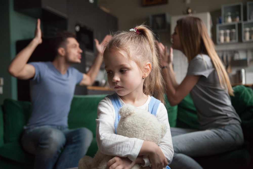parents fighting in front of a child
