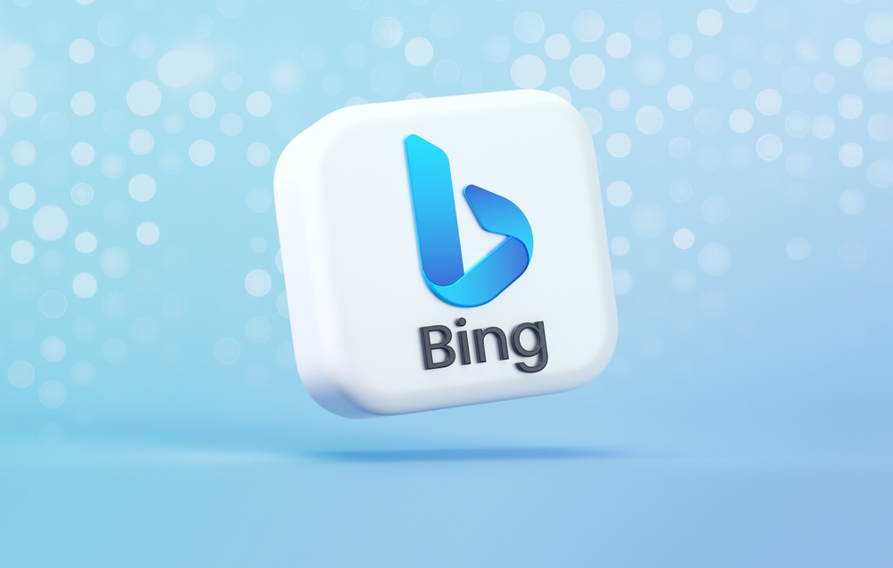 Bing 3d logo render