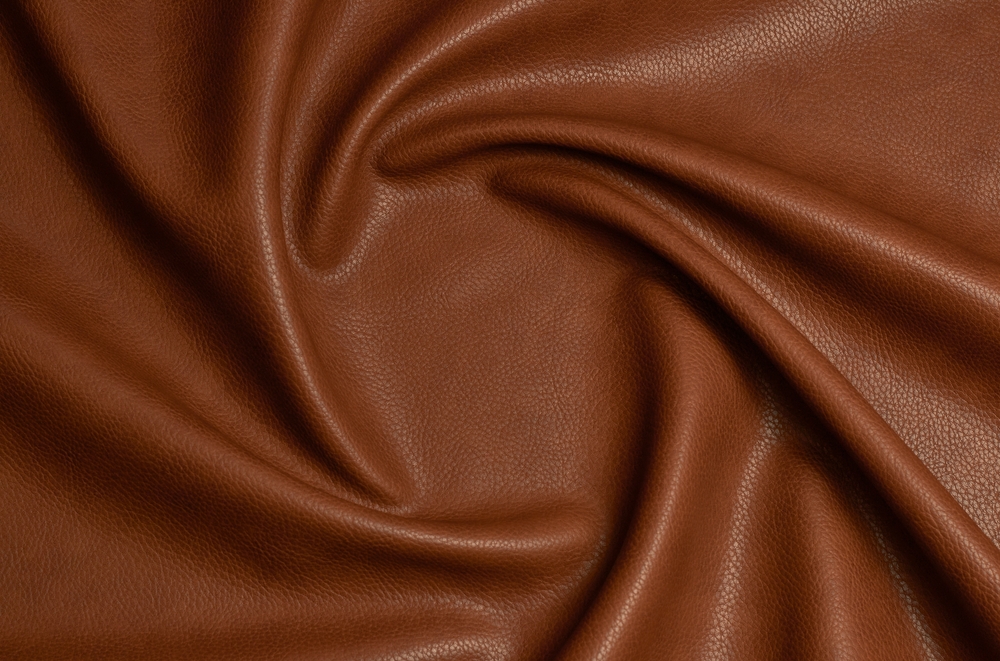 image of brown artificial leather