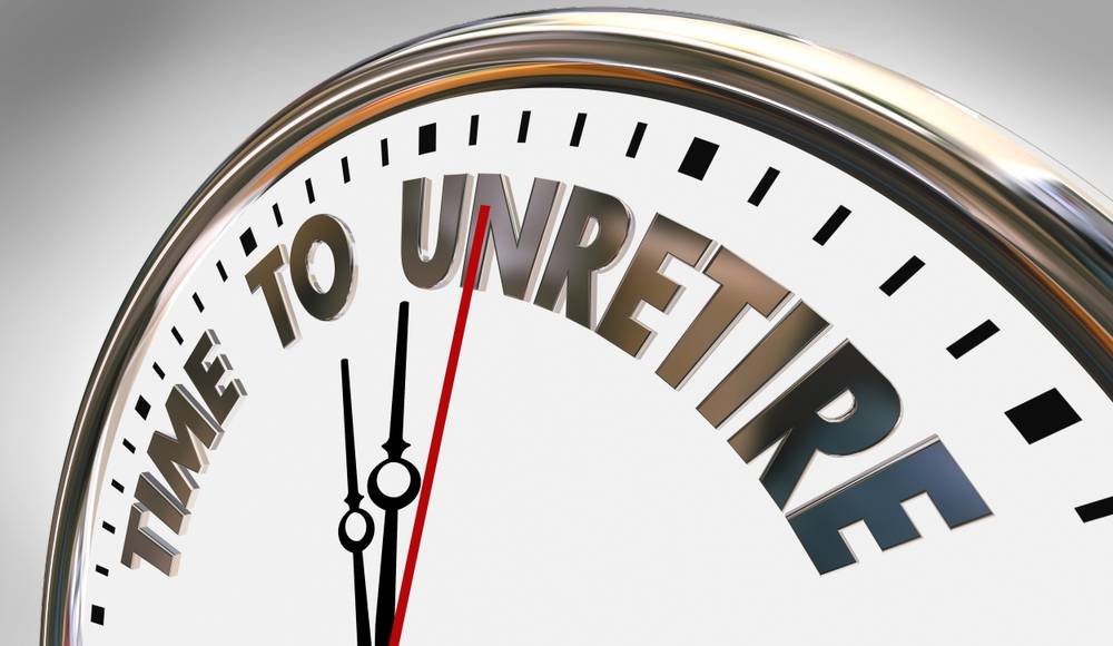 Time to Unretire concept
