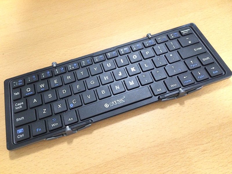 Close Up Photo of  folding Bluetooth keyboard
